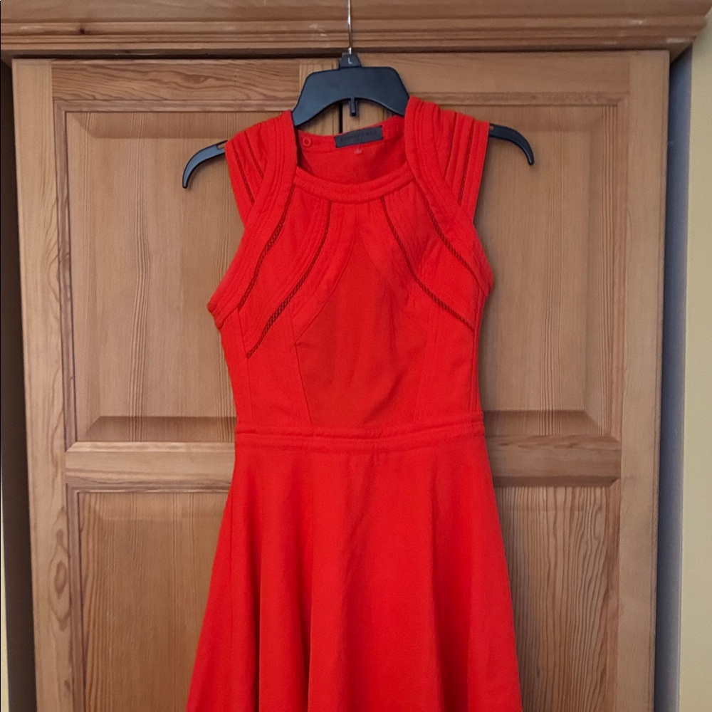 Chic Scarlet Sleeveless Mini Dress